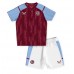 Günstige Aston Villa Babykleidung Heim Fussballtrikot Kinder 2023-24 Kurzarm (+ kurze hosen)